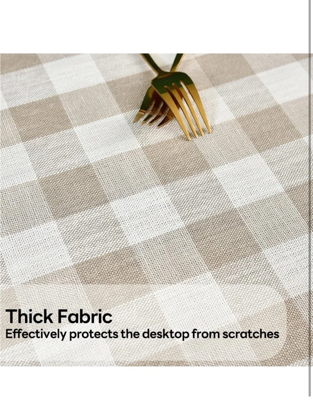 Yofori gingham tablecloth